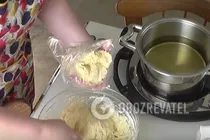 Сирні пончики без дріжджів - Крок 6 Сирні пончики без дріжджів - Крок 6
