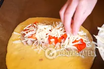Кальцоне с курицей - Шаг 12 Кальцоне с курицей - Шаг 12