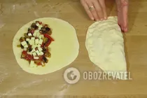 Кальцоне с баклажанами - Шаг 17 Кальцоне с баклажанами - Шаг 17
