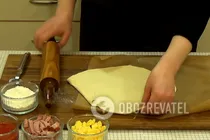 Піца "Кальцоне" - Крок 7 Піца "Кальцоне" - Крок 7