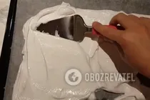 Воздушный меренговый рулет - Шаг 3 Воздушный меренговый рулет - Шаг 3