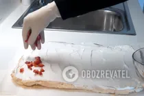 Ніжний меренговий рулет - Крок 7 Ніжний меренговий рулет - Крок 7
