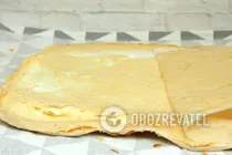 Простой меренговый рулет - Шаг 5 Простой меренговый рулет - Шаг 5