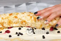 Простой меренговый рулет - Шаг 7 Простой меренговый рулет - Шаг 7