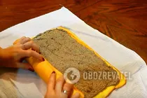 Простий рулет із халвою - Крок 8 Простий рулет із халвою - Крок 8