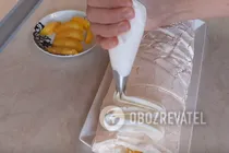 Меренговий рулет з персиками - Крок 12 Меренговий рулет з персиками - Крок 12