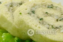 Рулет с луком и яйцами - Шаг 11 Рулет с луком и яйцами - Шаг 11