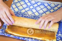 Бісквітний рулет за 30 хвилин - Крок 7 Бісквітний рулет за 30 хвилин - Крок 7