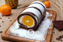Рулет із апельсинами - Крок 10 Рулет із апельсинами - Крок 10
