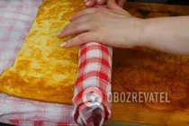 Бисквитный рулет на молоке - Шаг 13 Бисквитный рулет на молоке - Шаг 13