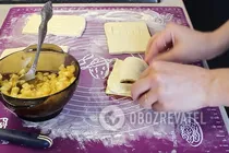 Слойки з яблуками й корицею - Крок 6 Слойки з яблуками й корицею - Крок 6