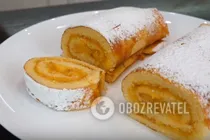 Бисквитный рулет на молоке - Шаг 16 Бисквитный рулет на молоке - Шаг 16