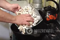 Фрикасе с шампиньонами - Шаг 1 Фрикасе с шампиньонами - Шаг 1