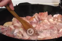 Фрикасе с шампиньонами - Шаг 3 Фрикасе с шампиньонами - Шаг 3
