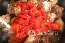 Чахохбили с томатной пастой - Шаг 6 Чахохбили с томатной пастой - Шаг 6