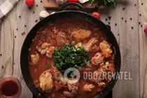 Чахохбілі із соусом "Ткемалі" - Крок 8 Чахохбілі із соусом "Ткемалі" - Крок 8