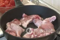Чахохбілі з болгарским перцем - Крок 1 Чахохбілі з болгарским перцем - Крок 1