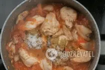 Чахохбили со сливочным маслом и пряностями - Шаг 3 Чахохбили со сливочным маслом и пряностями - Шаг 3