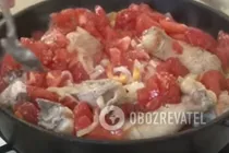 Чахохбілі з болгарским перцем - Крок 4 Чахохбілі з болгарским перцем - Крок 4