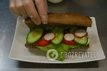 Паніні з куркою та овочами - Крок 6 Паніні з куркою та овочами - Крок 6