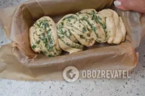 Часниковий хліб із зеленню - Крок 9 Часниковий хліб із зеленню - Крок 9