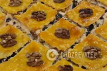 Пахлава з родзинками і горіхами - Крок 15 Пахлава з родзинками і горіхами - Крок 15