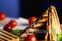 Панини с соусом "Песто" - Шаг 6 Панини с соусом "Песто" - Шаг 6