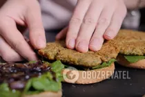 Вегетарианский гамбургер - Шаг 9 Вегетарианский гамбургер - Шаг 9