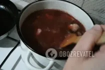 Свекольник на м'ясному бульйоні - Крок 10 Свекольник на м'ясному бульйоні - Крок 10