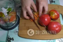 Гаспачо в блендере - Шаг 3 Гаспачо в блендере - Шаг 3