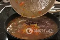 Красный борщ с фасолью - Шаг 9 Красный борщ с фасолью - Шаг 9