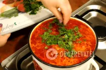 Борщ із квасолею та м'ясом - Крок 12 Борщ із квасолею та м'ясом - Крок 12