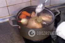 Бульон из домашней курицы - Шаг 3 Бульон из домашней курицы - Шаг 3
