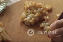 Салат с копченым кальмаром - Шаг 3 Салат с копченым кальмаром - Шаг 3
