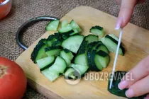 Салат з кальмарами та овочами - Крок 4 Салат з кальмарами та овочами - Крок 4