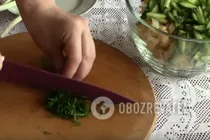 Салат с копченым кальмаром - Шаг 5 Салат с копченым кальмаром - Шаг 5