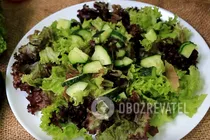 Салат з кальмарами та овочами - Крок 6 Салат з кальмарами та овочами - Крок 6