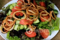 Салат з кальмарами та овочами - Крок 8 Салат з кальмарами та овочами - Крок 8
