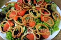 Салат з кальмарами та овочами - Крок 9 Салат з кальмарами та овочами - Крок 9