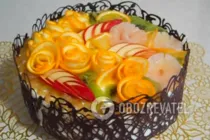 Торт суфле з фруктами - Крок 21 Торт суфле з фруктами - Крок 21