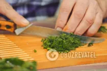 Салат с дайконом и огурцом - Шаг 2 Салат с дайконом и огурцом - Шаг 2
