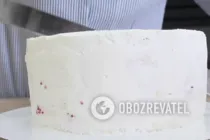 Бісквітний торт з заварним кремом та фруктами - Крок 12 Бісквітний торт з заварним кремом та фруктами - Крок 12