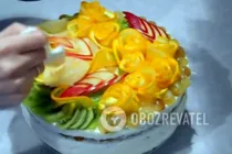 Торт суфле з фруктами - Крок 20 Торт суфле з фруктами - Крок 20