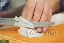 Салат с дайконом и огурцом - Шаг 1 Салат с дайконом и огурцом - Шаг 1