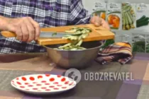 Салат с дайконом и огурцом - Шаг 5 Салат с дайконом и огурцом - Шаг 5