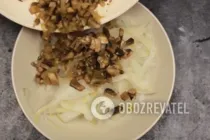 Салат с дайконом и грибами - Шаг 5 Салат с дайконом и грибами - Шаг 5
