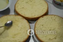 Торт суфле з фруктами - Крок 5 Торт суфле з фруктами - Крок 5