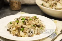Салат с дайконом и грибами - Шаг 7 Салат с дайконом и грибами - Шаг 7