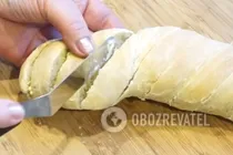 Багет с чесночным маслом - Шаг 10 Багет с чесночным маслом - Шаг 10