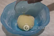 Сырный багет с зеленью - Шаг 3 Сырный багет с зеленью - Шаг 3